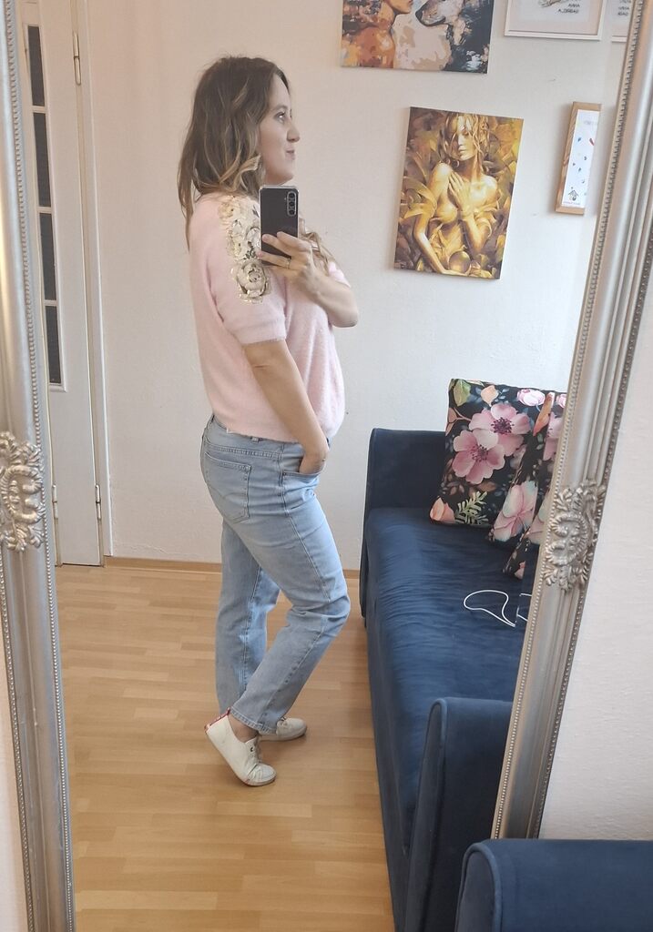 Spodnie Jeans Mom Fit 608 - obrazek 3
