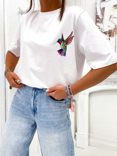 T-shirt Koliber biały Polski Producent