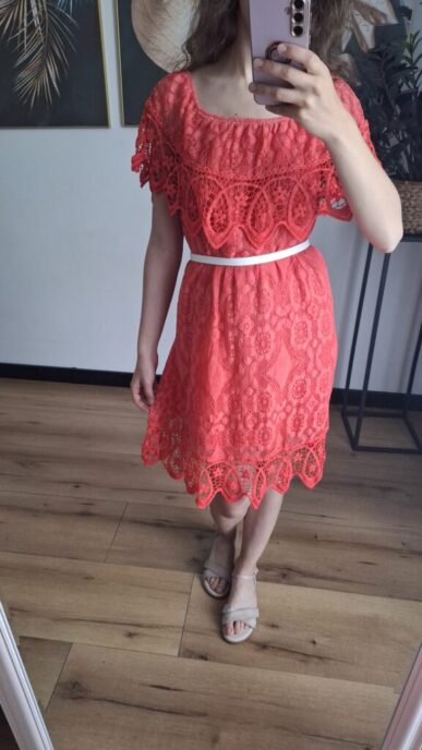 Sukienka Hiszpanka koral