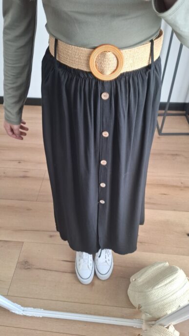 Spódnica Maria z paskiem czarna