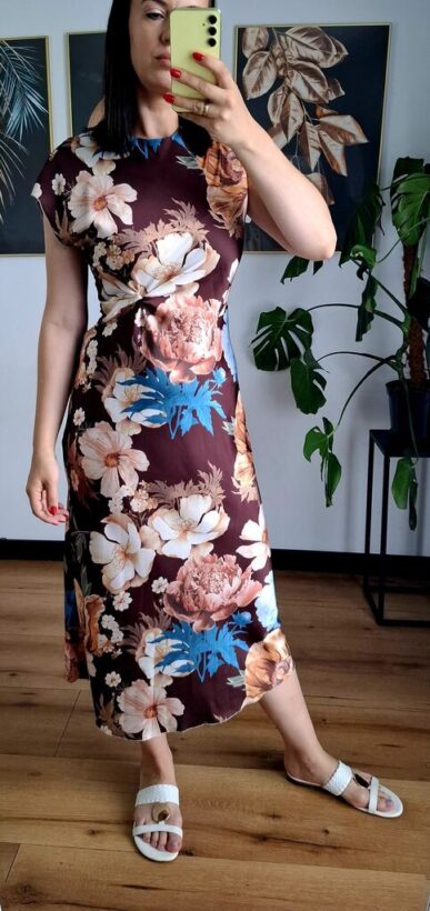 Sukienka Sabrina czekolada