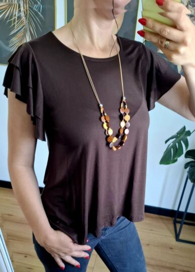 🌿 Bluzka "Cocoa Flow" z lyocellu