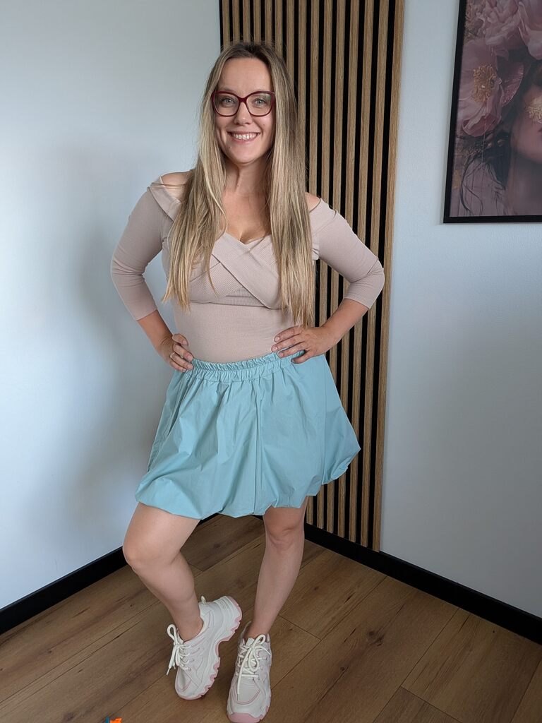 Spódnica Bombka miętowa